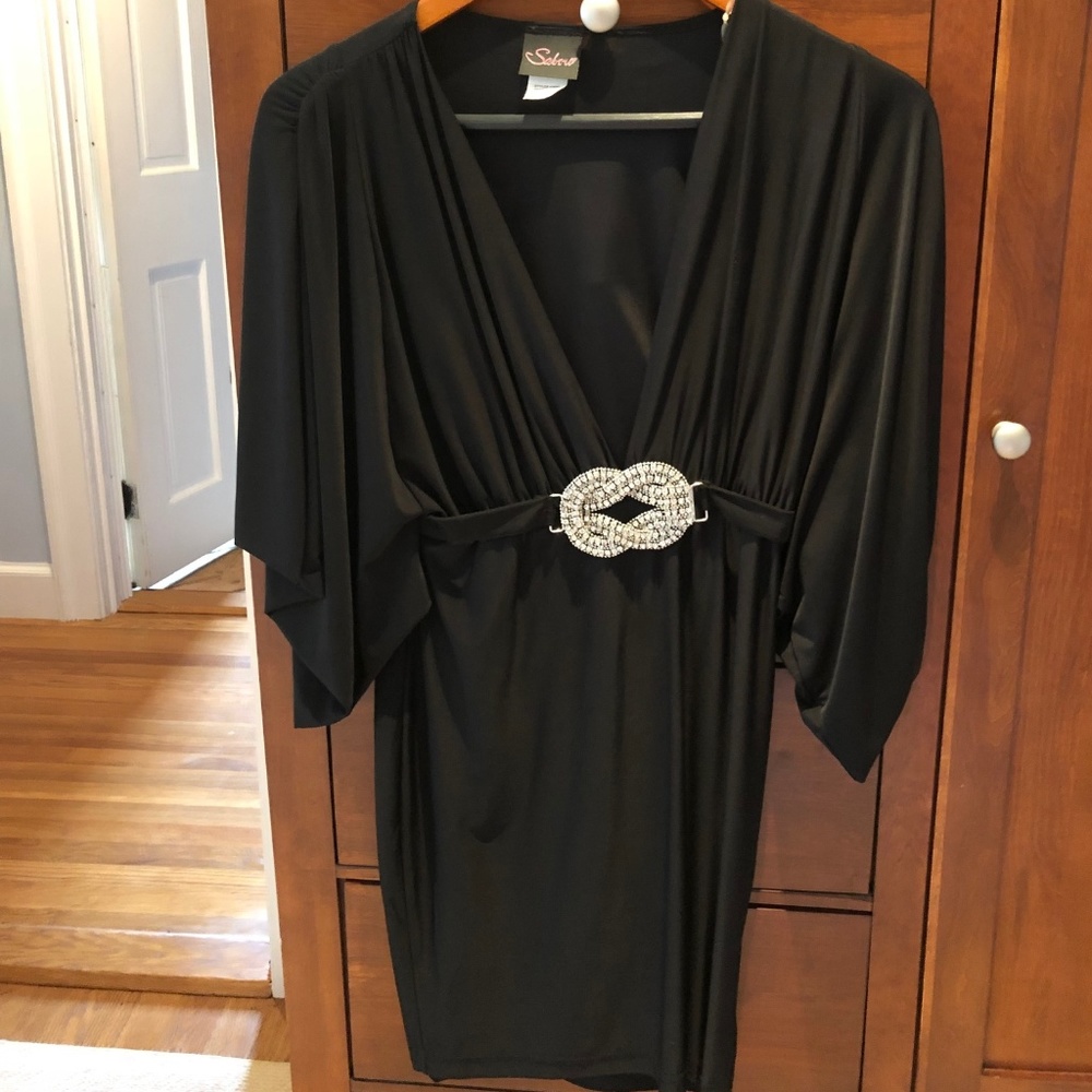 Black mini dress